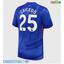 Camisa de time de futebol Chelsea Moises Caicedo #25 Replicas 1º Equipamento 2025-26 Manga Curta